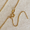 18k Gold Filled Adjustable Sizing Necklace: 18 inches