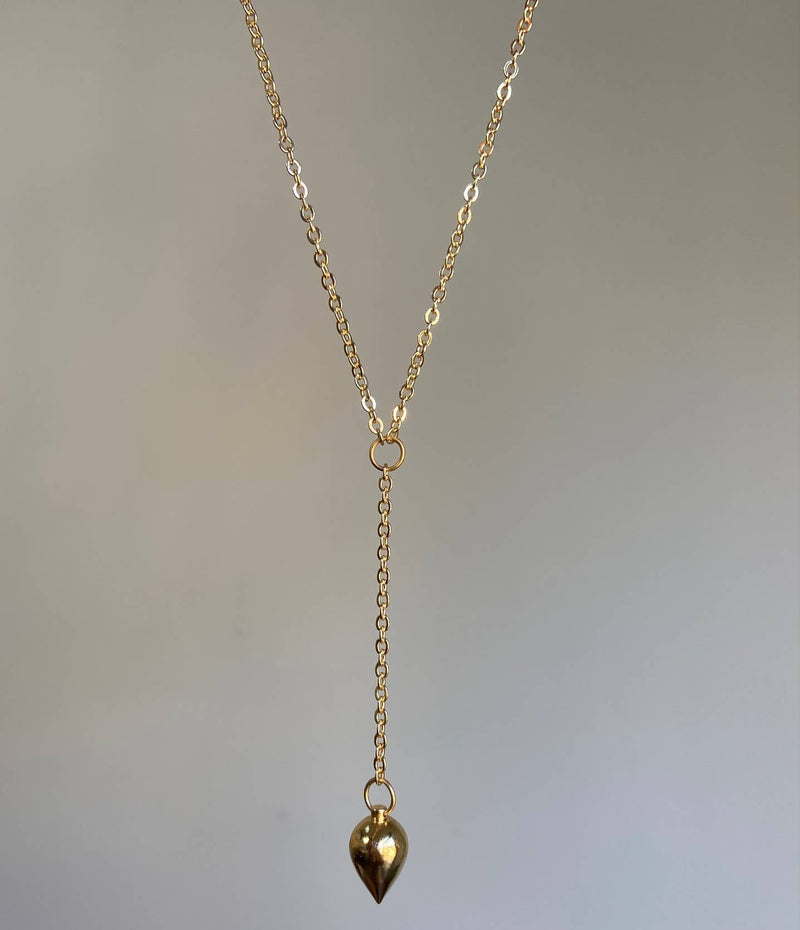 Pendulum Lariat Necklace