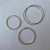 18k Gold Filled Endless Hoop Earrings Gold Hoops 20mm, 30mm,: Hoop 60mm