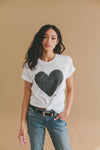 Big Heart, Gambarimasu T-Shirt: Large / White