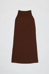 The Dane Skirt | Knit Maxi Skirt: BROWN / MEDIUM