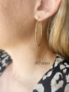18k Gold Filled Endless Hoop Earrings Gold Hoops 20mm, 30mm,: Hoop 60mm