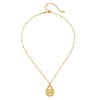 18” Lotus Teardrop Necklace