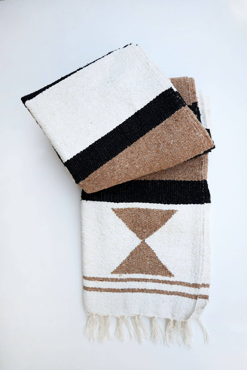 Artifact Lines (Crema) // Handwoven Blanket
