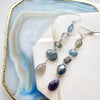 Semi Precious Mismatched Earrings: Blue Kyanite Multi