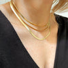 18k Gold Filled 4.0mm Thickness Herringbone Chain: 18 inches