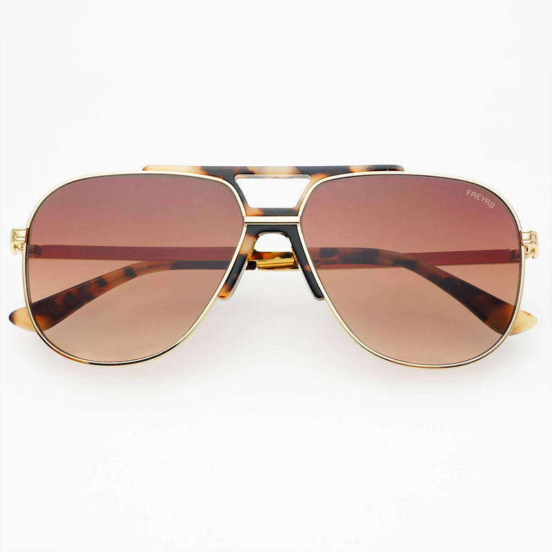 Logan ( NEW ) Acetate Aviator Unisex Sunglasses: Tortoise / Brown