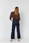 Wide Leg Jeans High Rise Crop The Aberdeen Timbers: Standard / 23