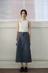 The Jules Skirt | Denim Maxi Skirt: DENIM / LARGE