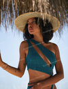 Mar Azul - Limited Edition Wide Brim Panama Hat: One size fits most women