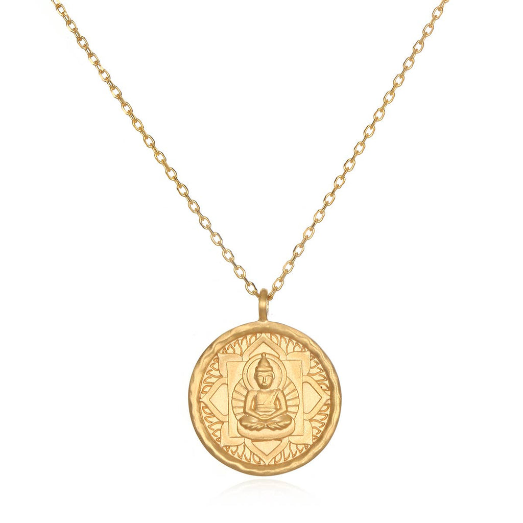 Gold Buddha Pendant Necklace