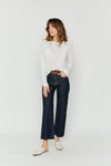 Wide Leg Jeans High Rise Crop The Aberdeen Timbers: Standard / 35