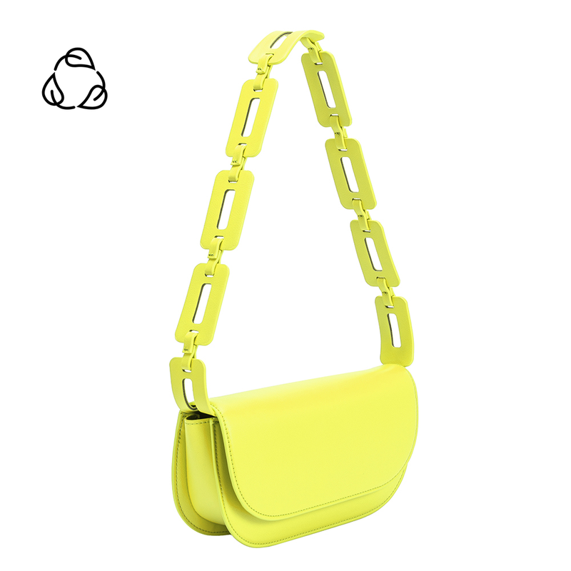 Inez Neon Yellow Recycled Vegan Crossbody Bag