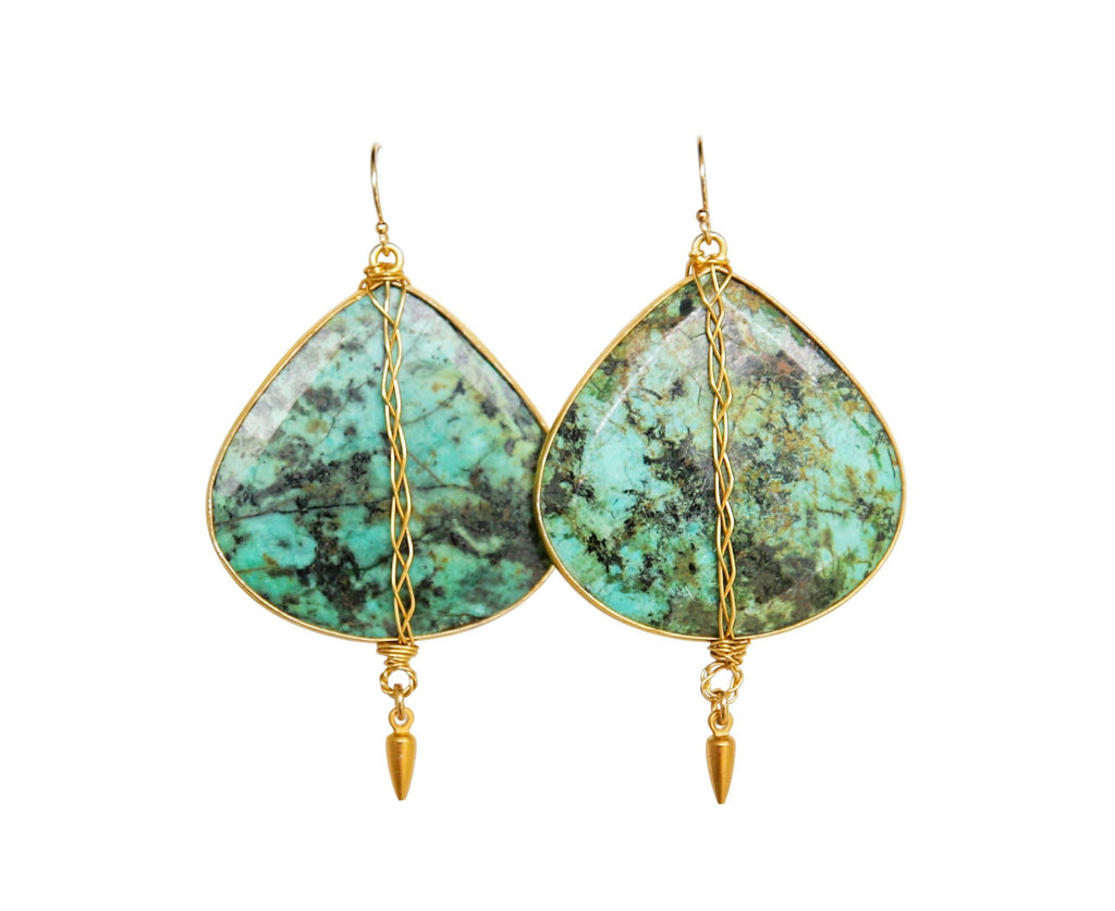 Comice Earrings: Turquoise