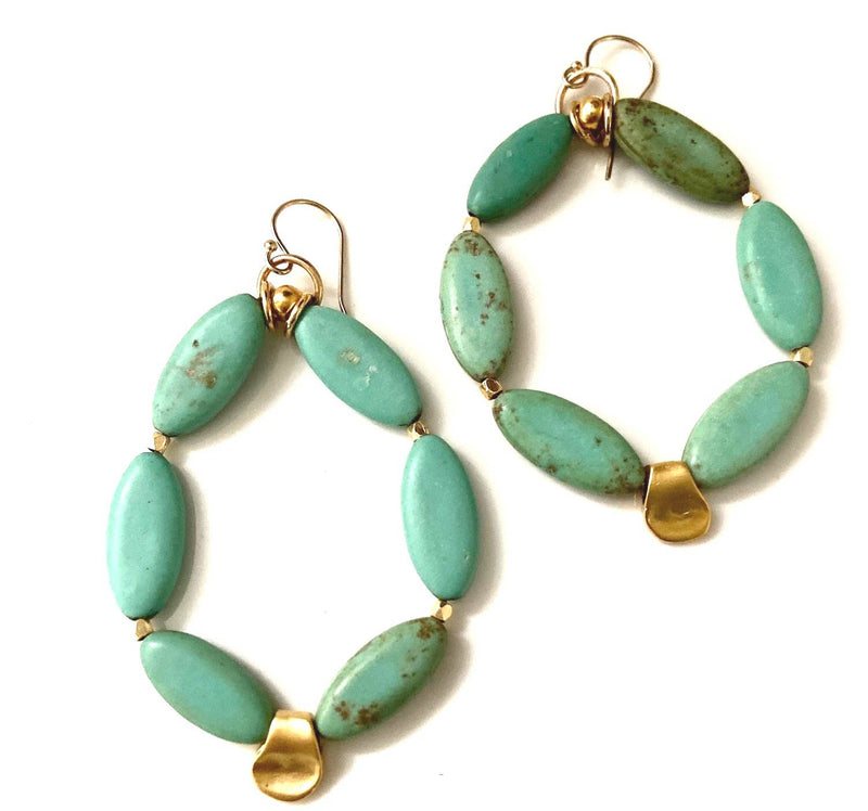 Patina Pinch Hoops