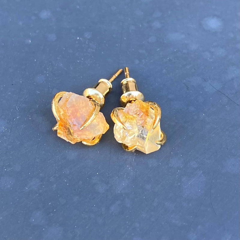 North Shore Stud Earrings Jewel Tones: Citrine