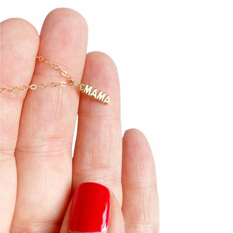 Little Mama Dainty Necklace Gold Filled