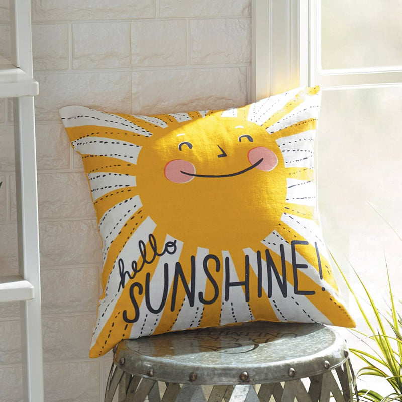 Hello Sunshine Printed Pillow