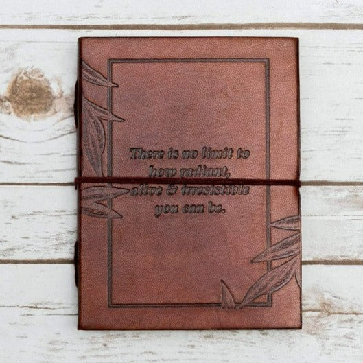 "No Limit" Leather Journal