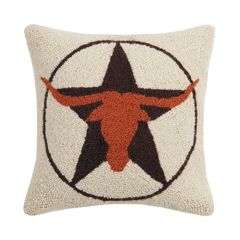 Longhorn Star Hook Pillow