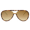 Shay Aviator Sunglasses: Matte Tortoise / Gold Mirrored