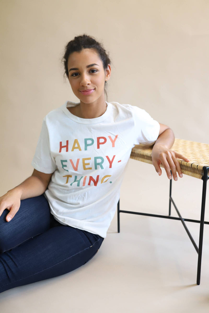 Happy Everything Unisex Graphic Holiday T-Shirt