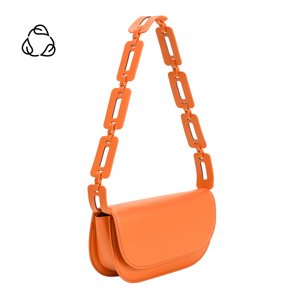 Inez Neon Orange Recycled Vegan Crossbody Bag