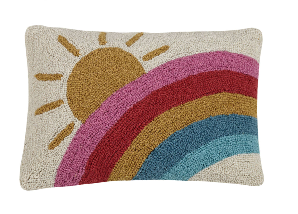 Sun And Rainbow Hook Pillow