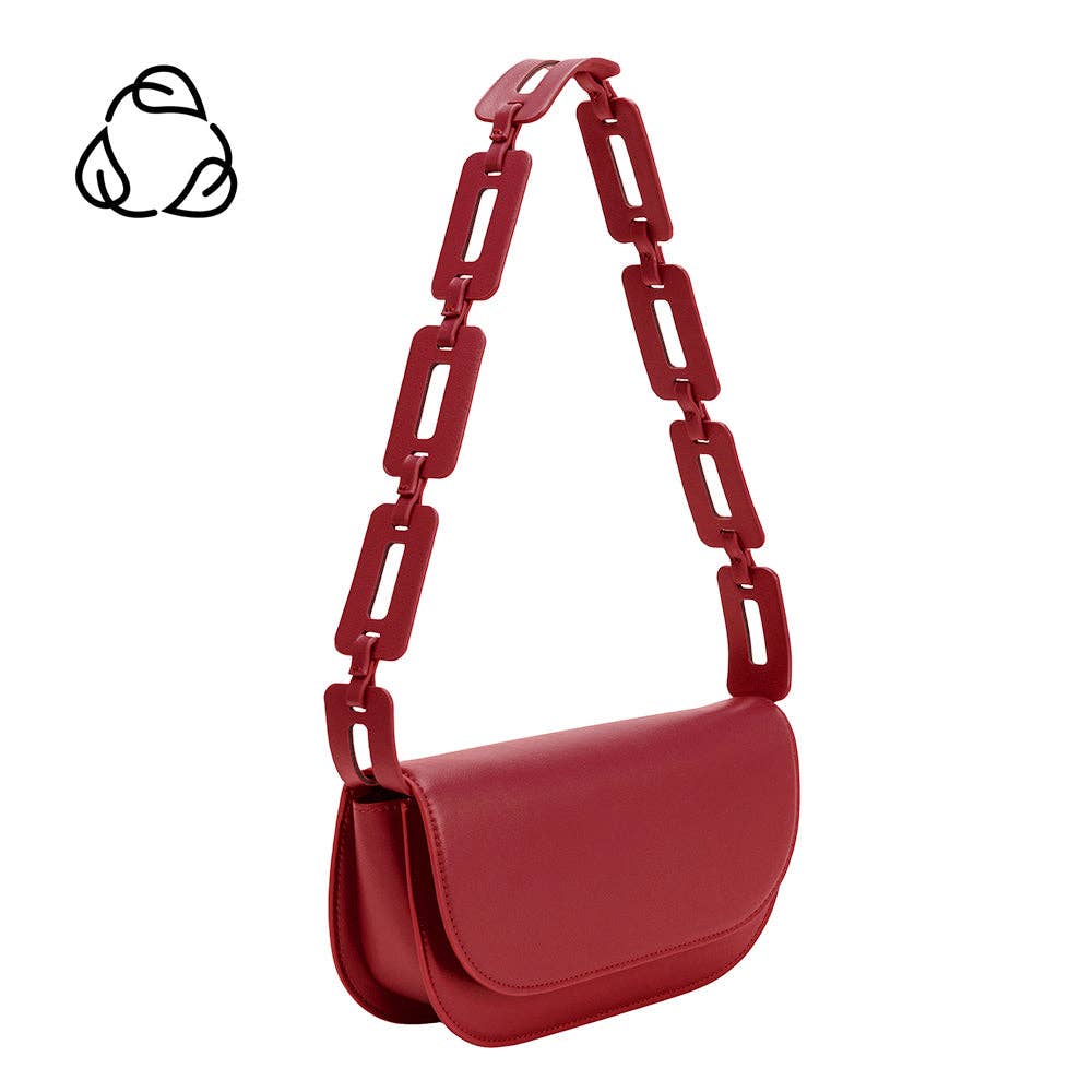 Inez Red Recycled Vegan Crossbody Bag